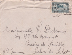 Maroc--1928--lettre De Mazagan Pour SALIES DU SALAT-31 (France), Tp Avion, Cachet Daguin - Briefe U. Dokumente