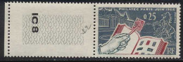 France - N° 1403 (YT) N° 1403b (AM) Neuf **. Main Blanche. - Unused Stamps