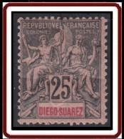 Diégo-Suarez - N° 45 (YT) N° 45 (AM) Neuf *. Charnière. - Unused Stamps