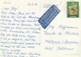 DDR - 1979, Michel 2373, AK Luftpost Nach Spanien - Lettres & Documents