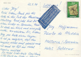 DDR - 1979, Michel 2373, AK Luftpost Nach Spanien - Covers & Documents