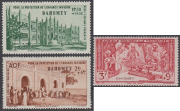 Dahomey 1912-1944 - Poste Aérienne N° 6 à 8 (YT) N° 6 à 8 (AM) Neufs **. - Ongebruikt