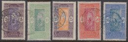 Dahomey 1912-1944 - N° 61 à 65 (YT) N° 60 à 64 (AM) Oblitérés. - Used Stamps