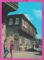 310977 / Bulgaria - Sozopol - The Old Town, Old Houses, Children And Girls Talking 1977 PC Septemvri Bulgarie  - Bulgarie