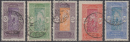 Dahomey 1912-1944 - N° 61 à 65 (YT) N° 60 à 64 (AM) Oblitérés. - Used Stamps