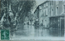 Sorgues - Inondations 9 Novembre 1907, Cours De La République Parfait état - Sorgues