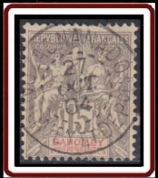 Dahomey 1899-1905 - Zagnanado Sur N° 3 (YT) N° 3 (AM). Oblitération De 1904. - Used Stamps