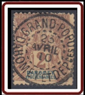 Dahomey 1899-1905 - Grand-Popo Sur N° 7 (YT) N° 7 (AM). Oblitération De 1910. - Used Stamps