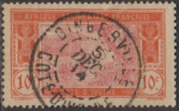 Côte D'Ivoire 1913-1944 - Bingerville Sur N° 45 (YT) N° 45 (AM). Oblitération De 1914. - Otros & Sin Clasificación