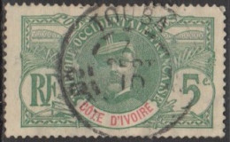 Côte D'Ivoire 1892-1912 - Touba Sur N° 24 (YT) N° 24 (AM). Oblitération De 1910. - Usados