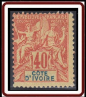 Côte D'Ivoire 1892-1912 - N° 10 (YT) N° 10 (AM) Neuf *. Adhérence Au Verso. - Neufs