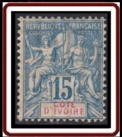 Côte D'Ivoire 1892-1912 - N° 06 (YT) N° 6 (AM) Neuf *. - Neufs