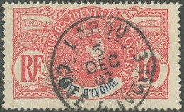 Côte D'Ivoire 1892-1912 - Lahou Sur N° 25 (YT) N° 25 (AM). Oblitération De 1907. - Gebruikt