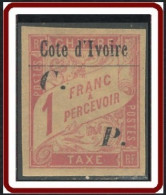 Côte D'Ivoire 1892-1912 - Colis Postal N° 19 (YT) N° 21 (AM) Neuf *. - Unused Stamps