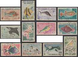 Côte Française Des Somalis 1958-1967 - N° 292 à 303 (YT) N° 294 à 305 (AM) Oblitérés. - Used Stamps