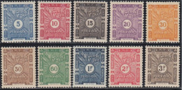 Côte Française Des Somalis 1941-1958 - Timbres-taxe N° 11 à 20 (YT) N° 11 à 20 (AM) Neufs *. - Nuevos