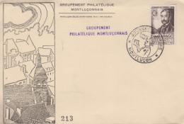 Enveloppe   Locale    FDC   1er   Jour    FRANCE    Journée  Du   Timbre    MONTLUCON    1948 - ....-1949