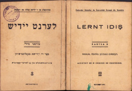 Lernt Idiș, Manual Pentru școlile Evreești, Partea II, București, 1947 731SPN - Libros Antiguos Y De Colección