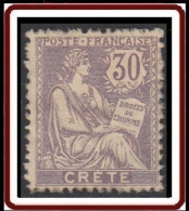 Crète (île De) Bureau Français - N° 10 (YT) N° 9 (AM) Neuf *. - Nuevos