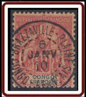 Congo Français - Brazzaville-Plaine Sur N° 42 (YT) N° 22 (AM). Oblitération De 1910. - Used Stamps