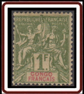 Congo Français 1892-1900 - N° 24 (YT) N° 24 (AM) Neuf *. Une Dent Courte. - Nuovi