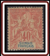 Congo Français 1892-1900 - N° 21 (YT) N° 21 (AM) Neuf *. Rousseur Sur Gomme. - Ungebraucht