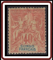 Congo Français 1892-1900 - N° 21 (YT) N° 21 (AM) Neuf *. Rousseur Sur Gomme. - Ongebruikt
