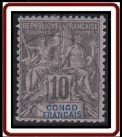 Congo Français 1892-1900 - N° 16 (YT) N° 16 (AM) Oblitéré. - Usati