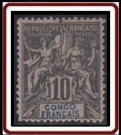 Congo Français 1892-1900 - N° 16 (YT) N° 16 (AM) Neuf **. Rousseur Sur Gomme. - Neufs