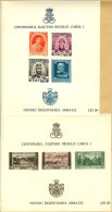 2 BLOCS FEUILLETS DE TIMBRES NON DENTELES CENTENAIRE NAISSANCE DU ROI CAROL 1 ROUMANIE LEI 20 LEI 50 ETAT EXCELLENT - Blocks & Sheetlets