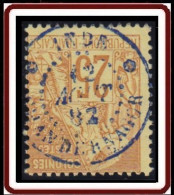 Colonies Générales - N° 53 (YT) N° 53 (AM) Oblitéré De Chandernagor / Inde (1882).. - Alphée Dubois