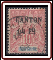 Canton - Bureau Indochinois - N° 21 (YT) N° 21 (AM) Oblitéré. - Used Stamps