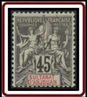 Anjouan - N° 18 (YT) N° 19 (AM) Neuf *. Charnière. - Unused Stamps