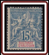 Anjouan - N° 06 (YT) N° 6 (AM) Neuf *. Charnière. - Unused Stamps