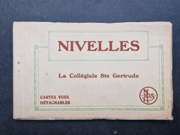 CARNET 12 CP BELGIQUE - BELGÏE (V2402) NIVELLES (13 Vues) La Collégiale Ste Gertrude - Nivelles
