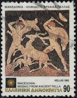 Grèce 1992 Oblitéré Used Macédoine Chasse Au Cerf Mosaïque De L'ancienne Pella Y&T GR 1797 SU - Used Stamps