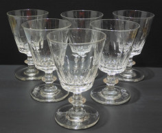 -6 VERRES A EAU CRISTAL LOUIS PHILIPPE XIXe CATON SAINT LOUIS Déco TABLE     E - Vidrio & Cristal