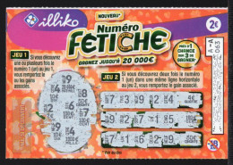 Grattage ILLIKO - NUMERO FETICHE 79901 - Le 1 - FRANCAISE DES JEUX - Lottery Tickets