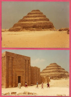 Egypte Egypt 1981 Pyramide Pyramid Sakkara Pyramide à Degrés Saqqarah_Only Photograph (+/-Kodak +/-13x9cm)_Not Postcard - Guiza