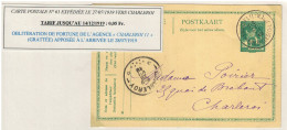 Entier CP 5 C Pellens Obl. BXL Q-L 27/7/19 > Charleroi C. D'arrivée Obl. Fortune Agence Charleroi 11 28/7/19 - Postmarks With Stars