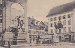 SUISSE CONFEDERATION HELVETIQUE ALTDORF MARKTPLATZ MIT TELLDENKMAL (CACHET AMBULANT N°20) - Sonstige & Ohne Zuordnung