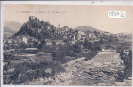 CORTE- LA VILLE ET LA RIVIERE - Corte