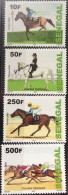 Sénégal 2009/2011 Horse Riding Courses Hippiques Pferde Chevaux Rennen Race 4 Val. RARE MNH - Sénégal (1960-...)