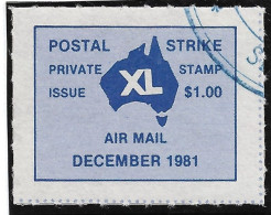 AUSTRALIE AUSTRALIA Timbre De Grève De 1981 - Gebraucht