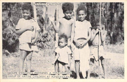 Nouvelle Calédonie - Groupe D'enfants Indigènes à Ponerihouen - Carte Postale Ancienne - Nouvelle-Calédonie