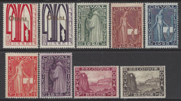 Belgique - 1928 - COB 258 à 266 * (MH) - Ungebraucht