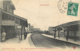 75019 - TOUT PARIS - Gare De Belleville-Villette Ceinture N°155 - Arrondissement: 19