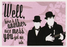 Laurel & Hardy Here's Another Fine Mess You Got Me Into Postcard - Autres & Non Classés