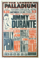 Jimmy Durante London Palladium Theatre Live Show Advertising Postcard - Autres & Non Classés