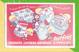 BUVARD & Blotting Paper : Produits Laitiers Naturels R.RENEAU  Yaourt Lait .Quincy-les-Douai Dans Le Nord (59) - Leche